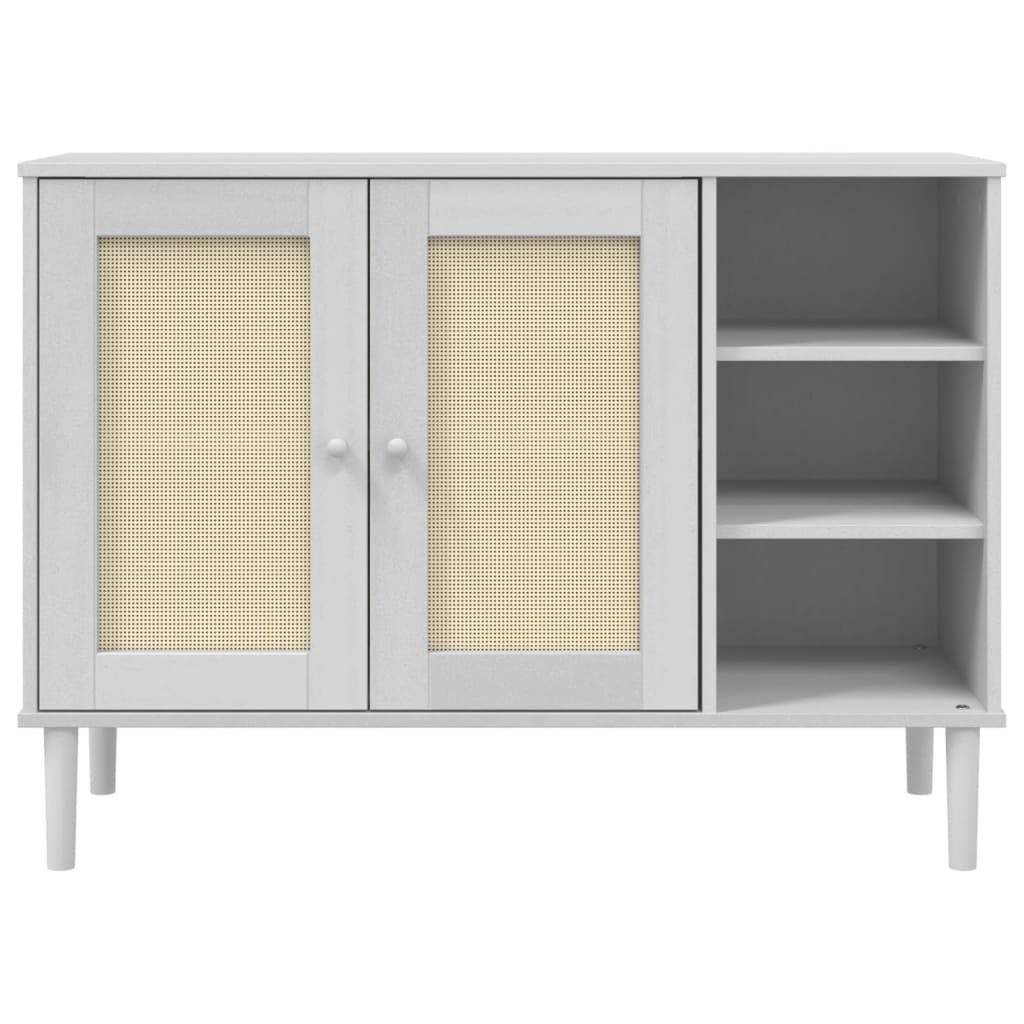 Dressoir SENJA 112x40x80 cm rattan massief grenenhout