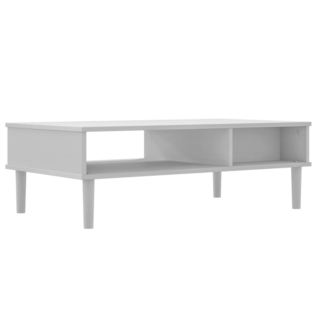 Table basse SENJA 100x55x33 cm aspect rotin bois massif