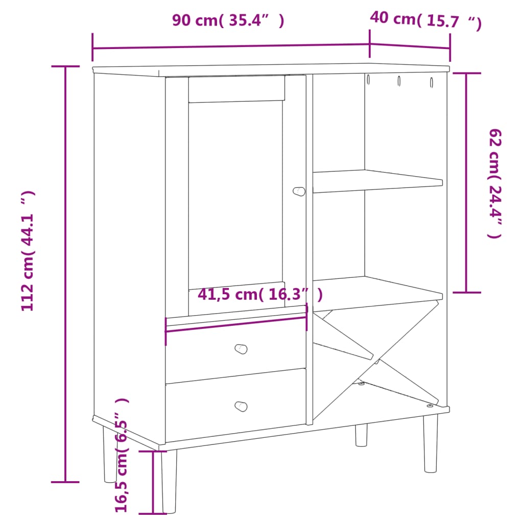 Armoire haute SENJA 90x40x112 cm aspect rotin bois de pin