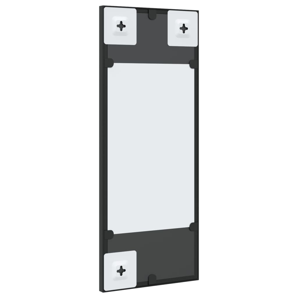 Miroir mural rectangulaire 40x80 cm fer noir