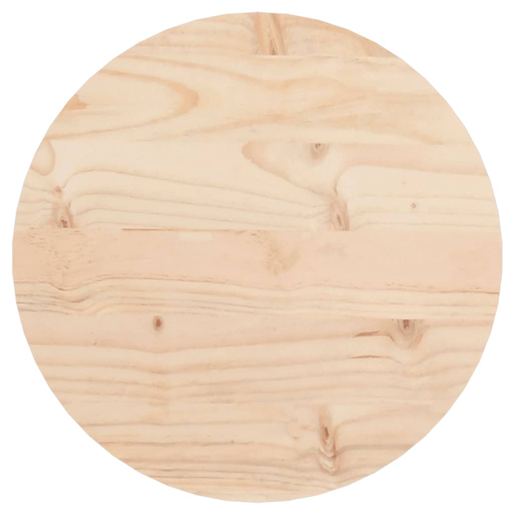 Plateau de table rond Ø70x3 cm en bois de pin massif