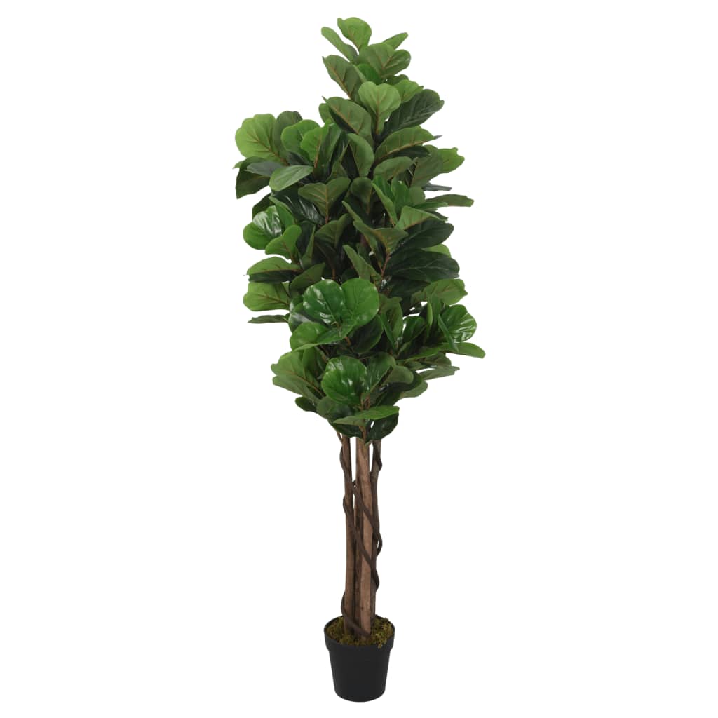 Kunstplant vijgenboom 134 bladeren 120 cm groen