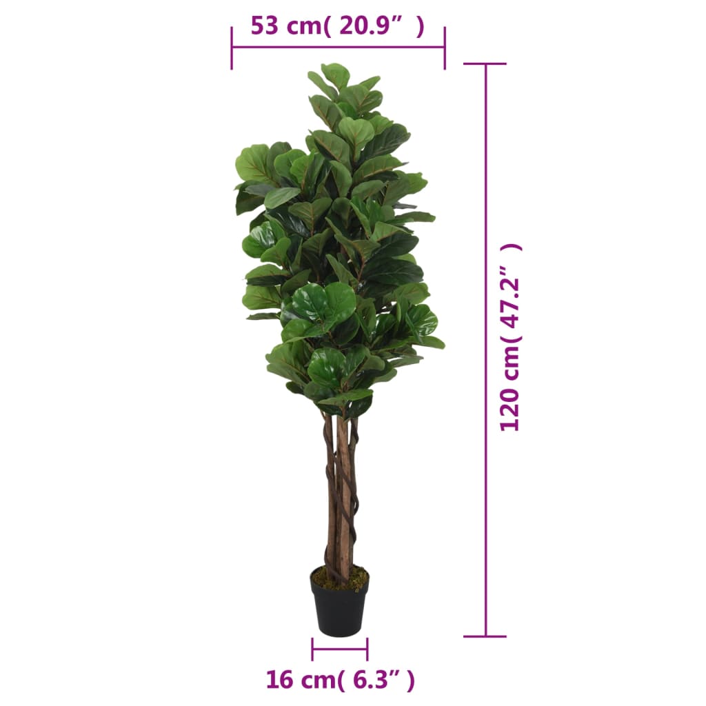 Plante artificielle figuier 180 feuilles 150 cm vert