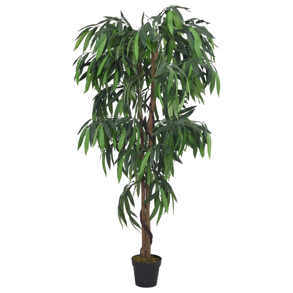 Kunstplant mangoboom 600 bladeren 150 cm groen