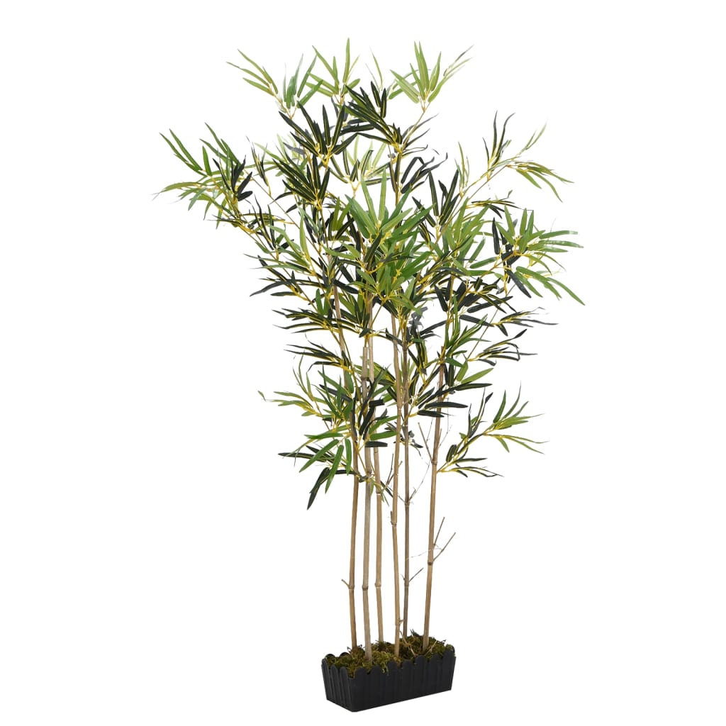 Plante artificielle bambou 552 feuilles 120 cm vert