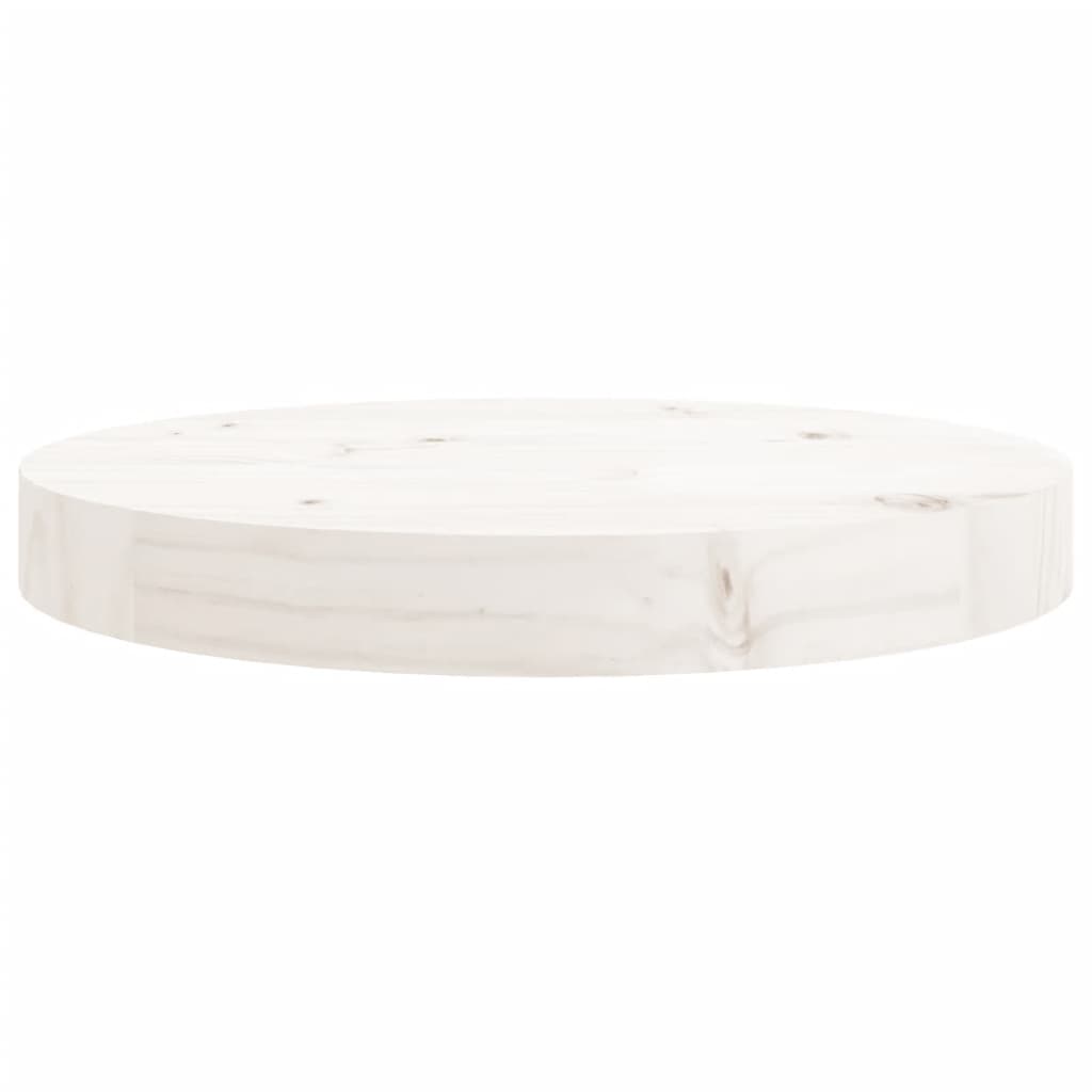 Plateau de table rond Ø70x3 cm en bois de pin massif