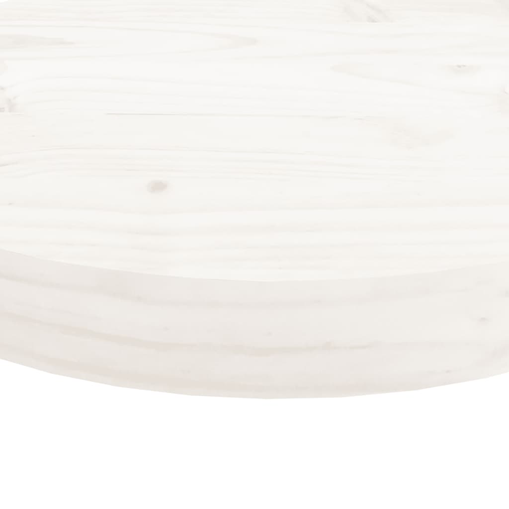 Plateau de table rond Ø70x3 cm en bois de pin massif