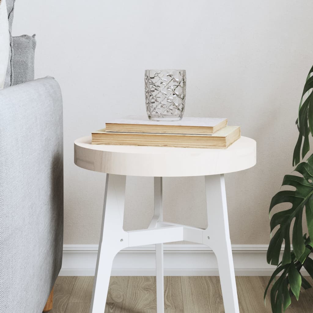 Plateau de table rond Ø70x3 cm en bois de pin massif