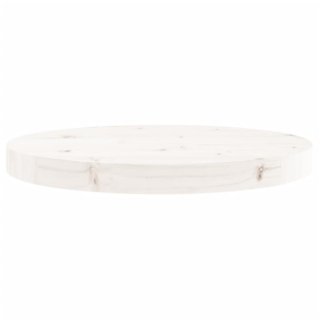 Plateau de table rond Ø70x3 cm en bois de pin massif