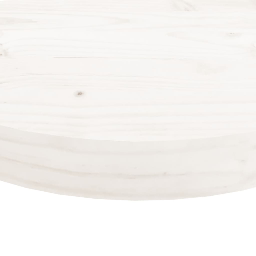 Plateau de table rond Ø70x3 cm en bois de pin massif