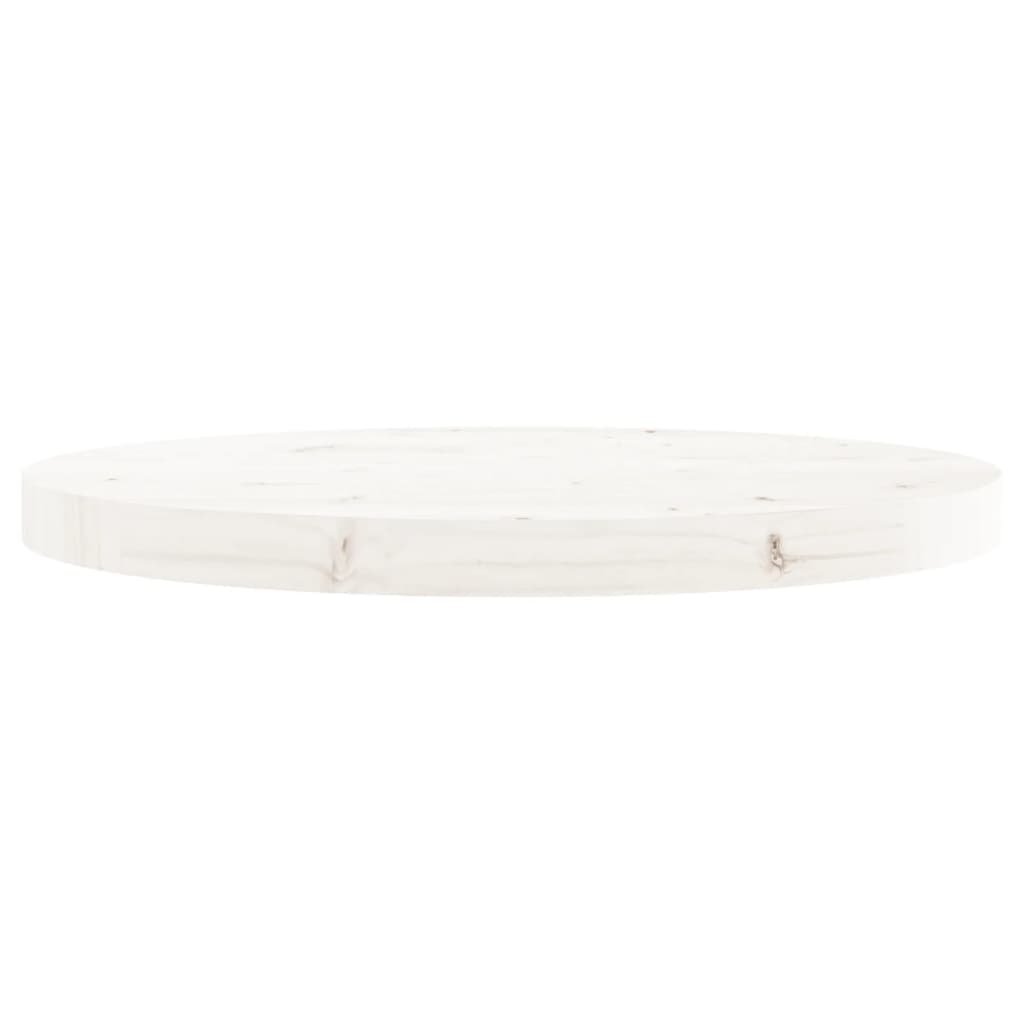 Plateau de table rond Ø70x3 cm en bois de pin massif