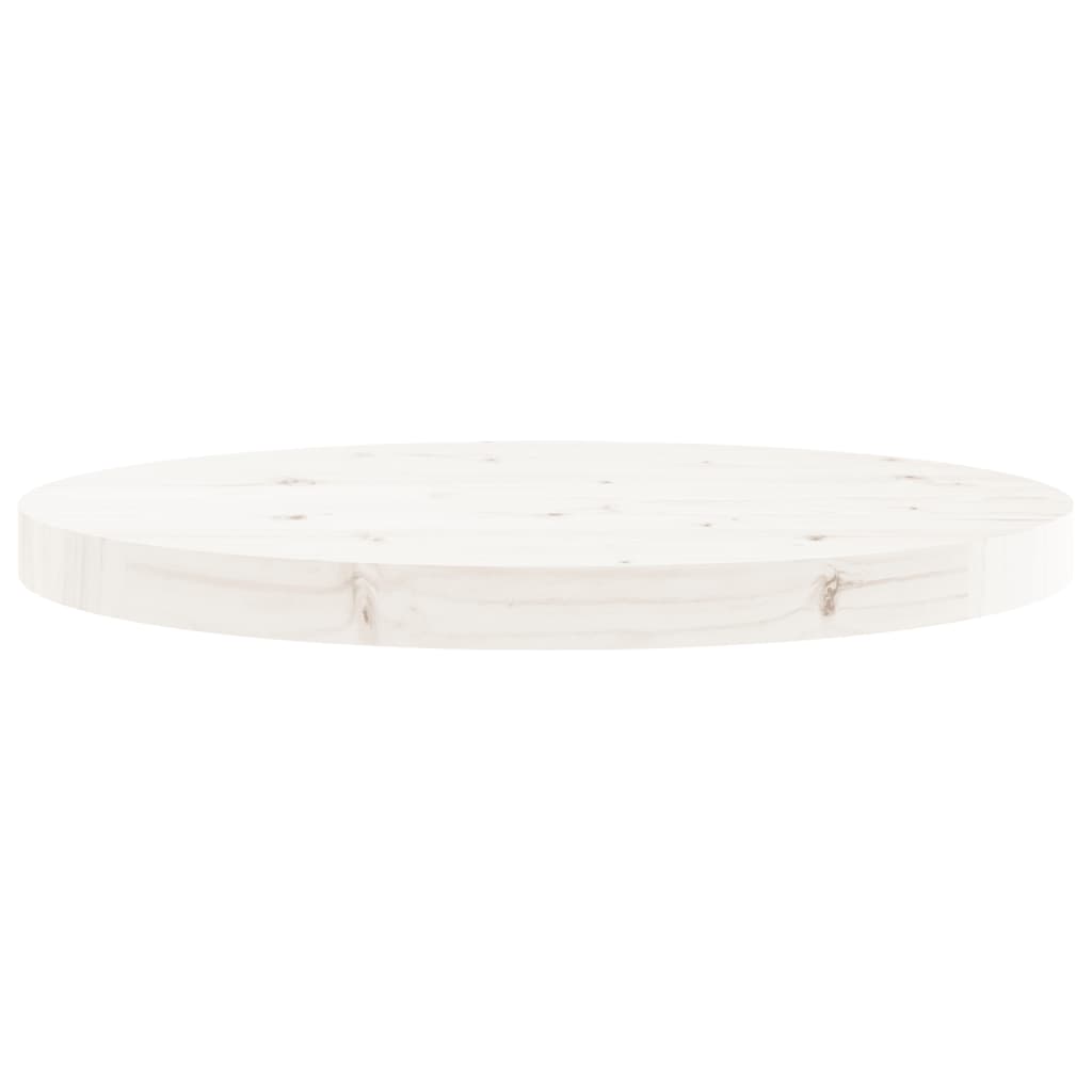 Plateau de table rond Ø70x3 cm en bois de pin massif