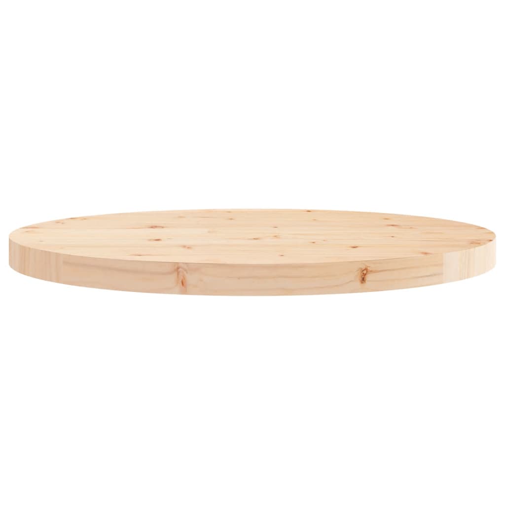 Plateau de table rond Ø70x3 cm en bois de pin massif