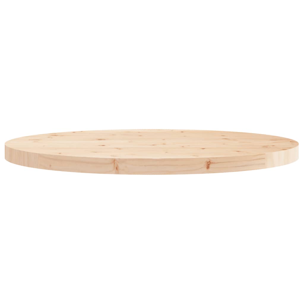 Plateau de table rond Ø70x3 cm en bois de pin massif