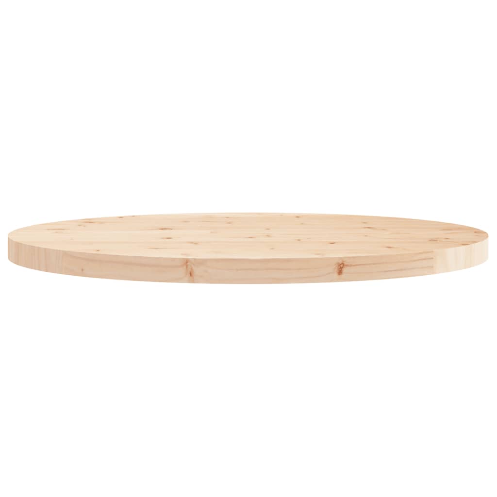 Plateau de table rond Ø70x3 cm en bois de pin massif