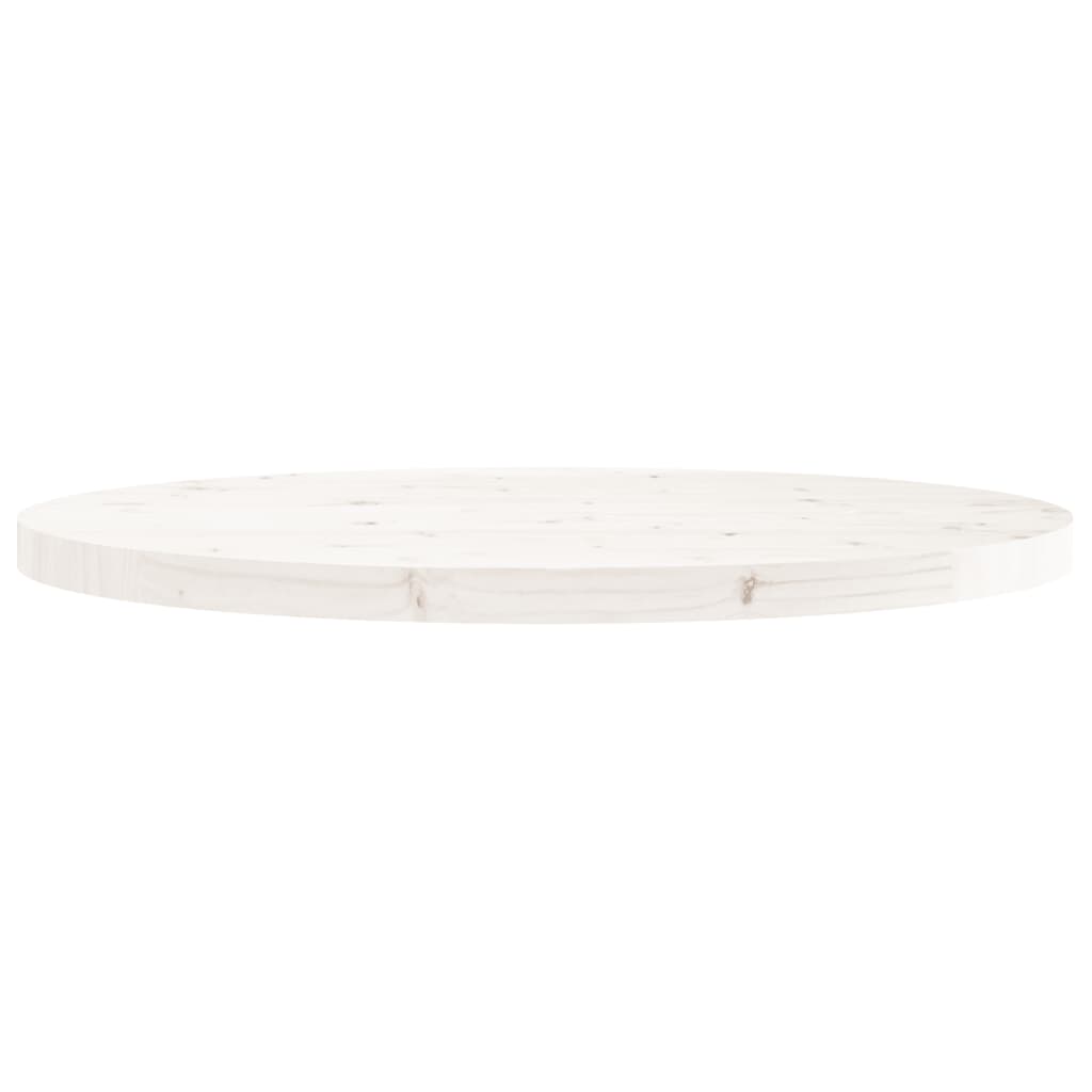 Plateau de table rond Ø70x3 cm en bois de pin massif