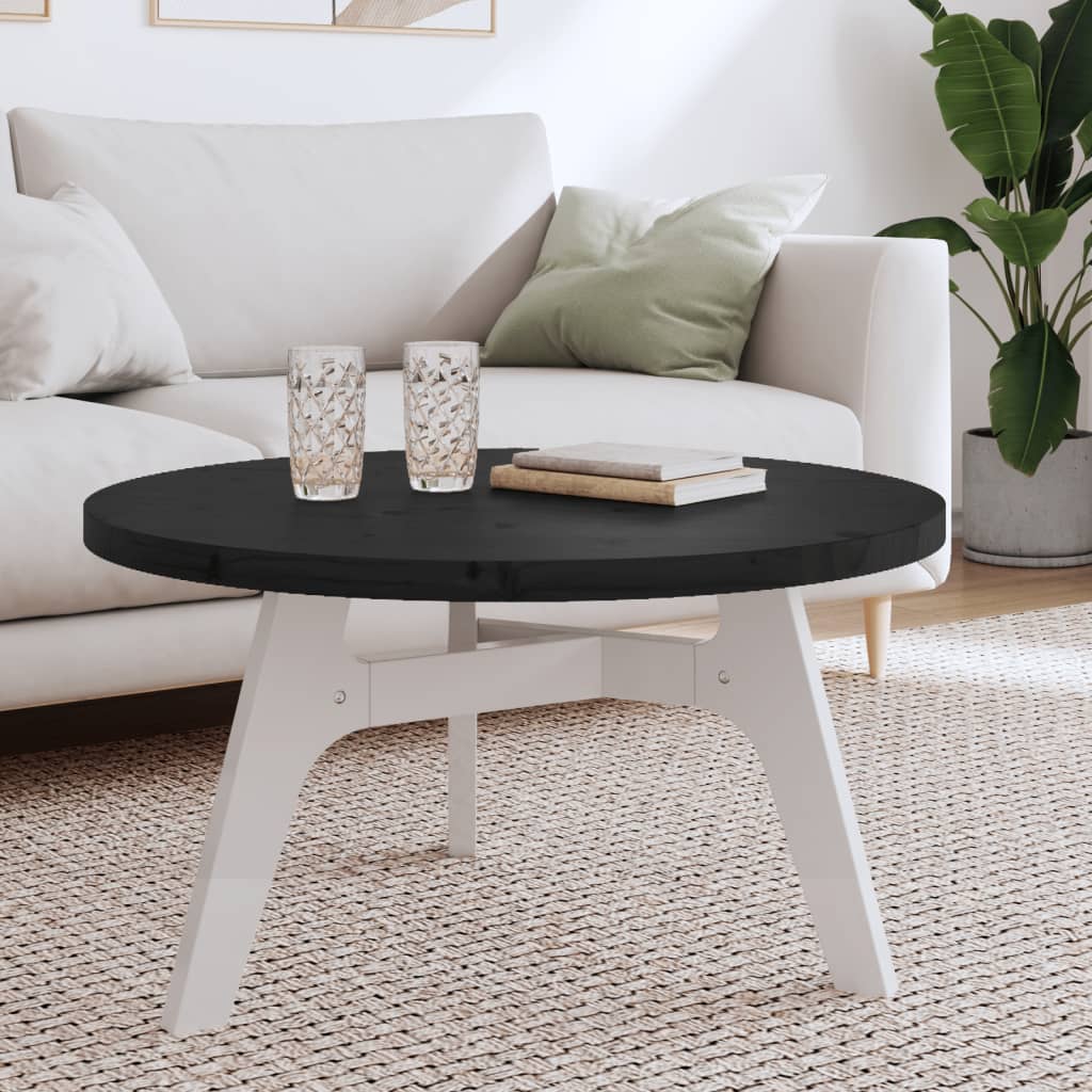 Plateau de table rond Ø70x3 cm en bois de pin massif