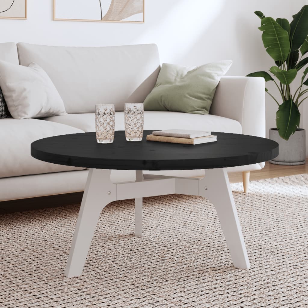 Plateau de table rond Ø70x3 cm en bois de pin massif