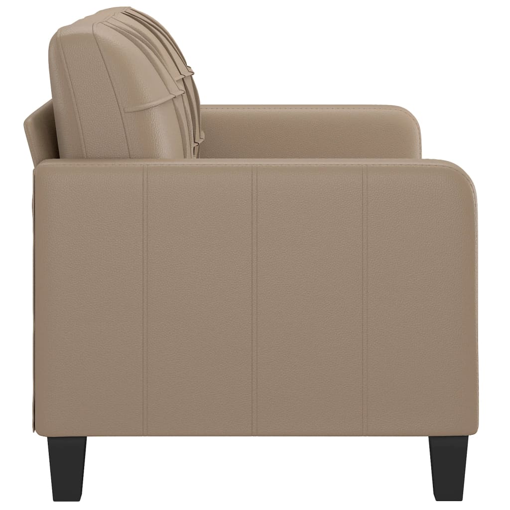 Fauteuil 60 cm kunstleer crèmekleurig