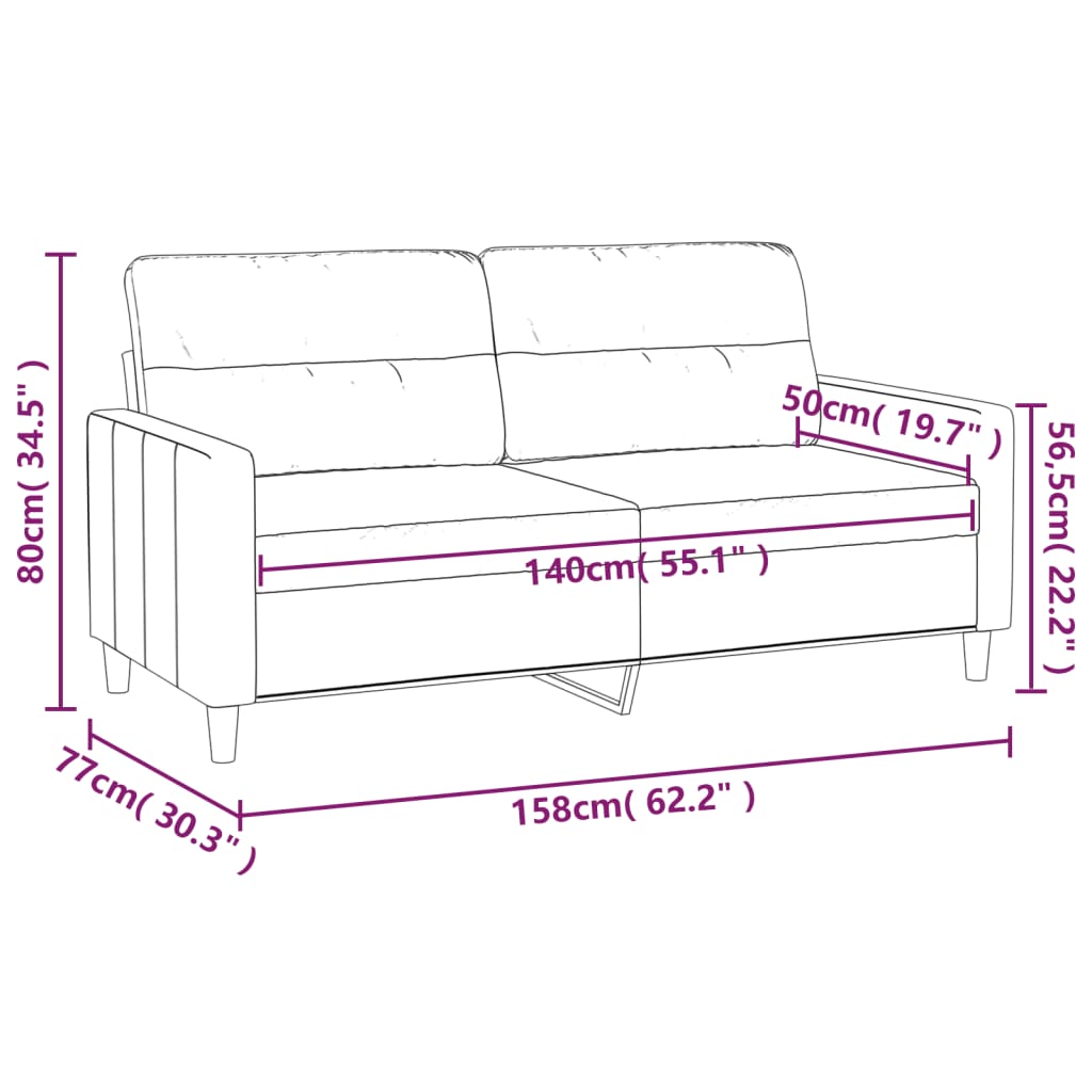 Fauteuil 60 cm tissu