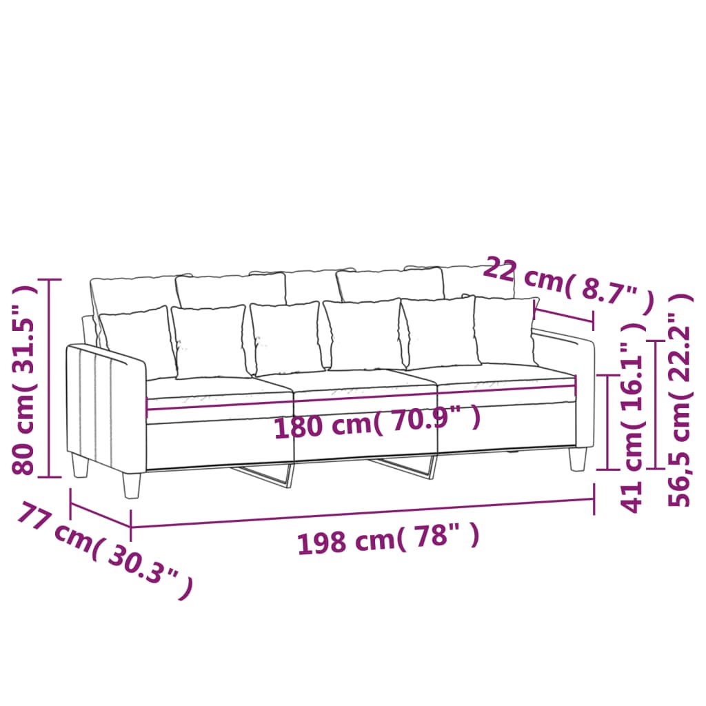 Canapé deux places 140 cm tissu