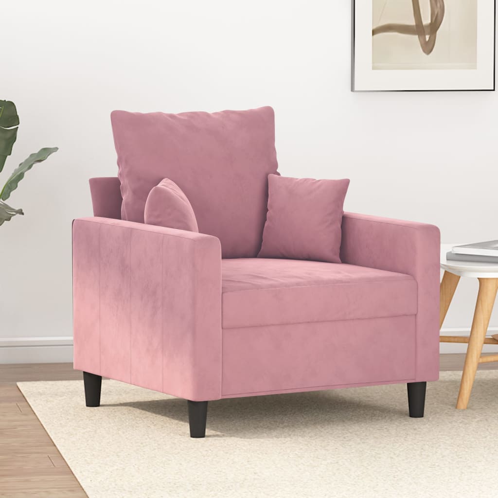 Fauteuil 60 cm velours