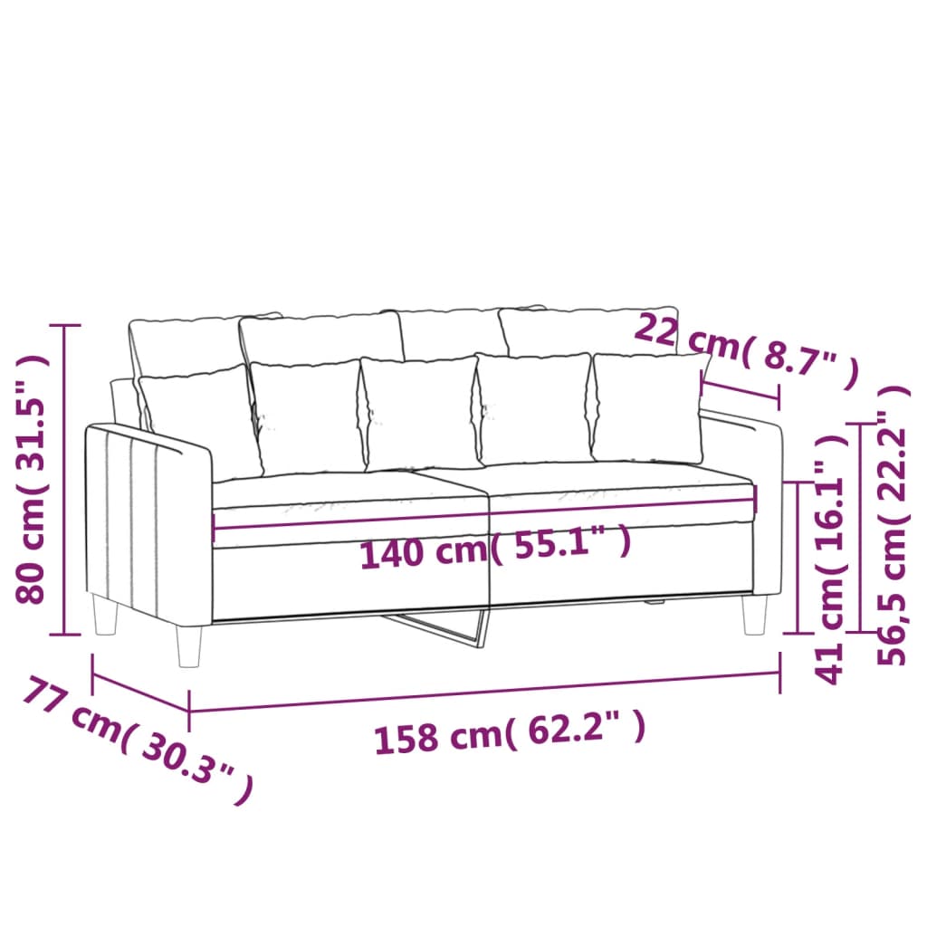 Fauteuil 60 cm velours