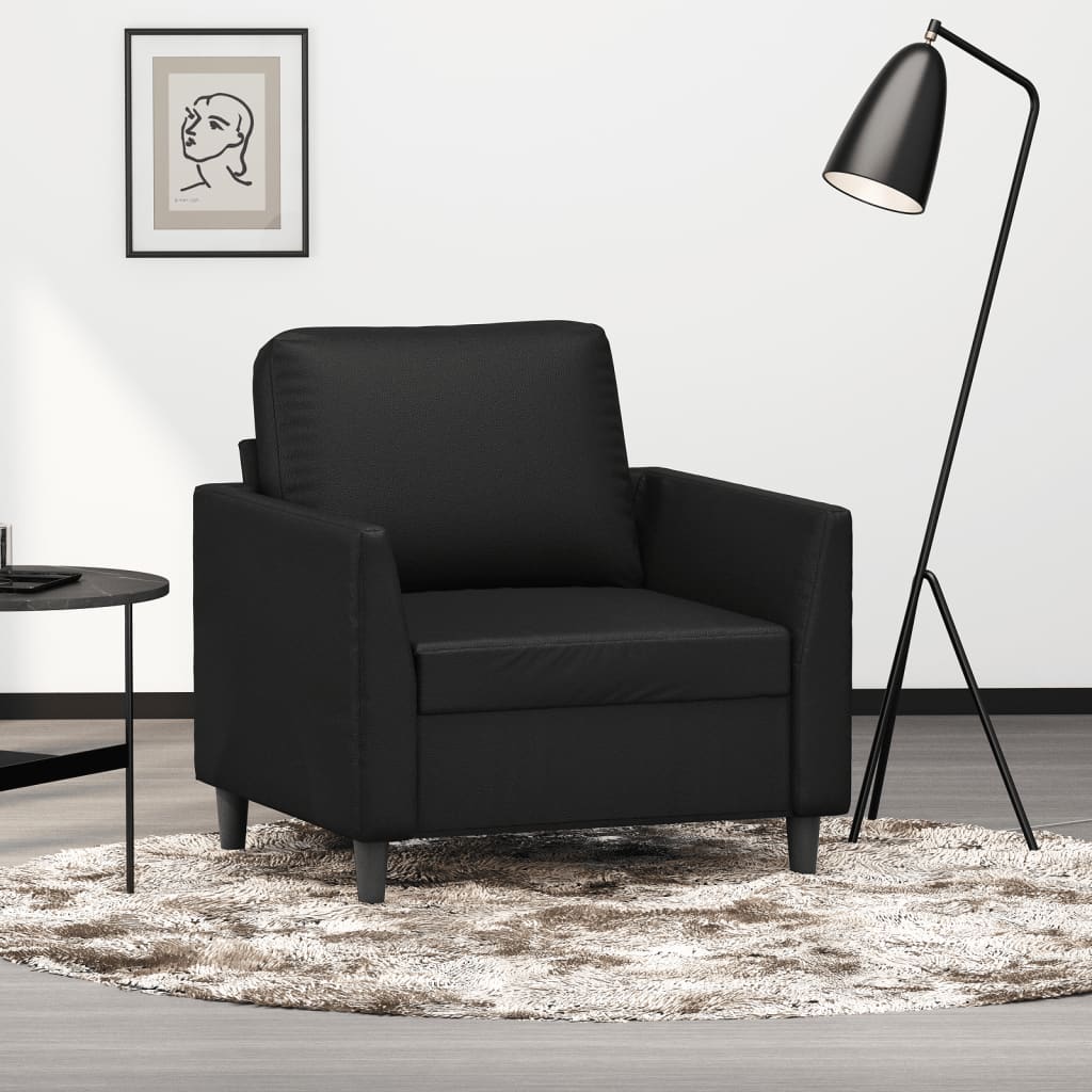 Fauteuil 60 cm cuir artificiel