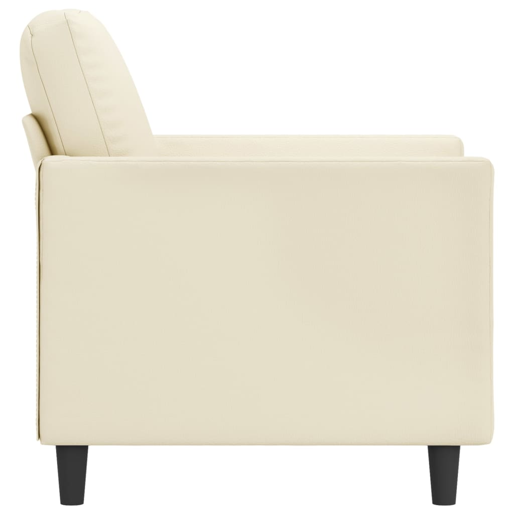 Fauteuil 60 cm cuir artificiel