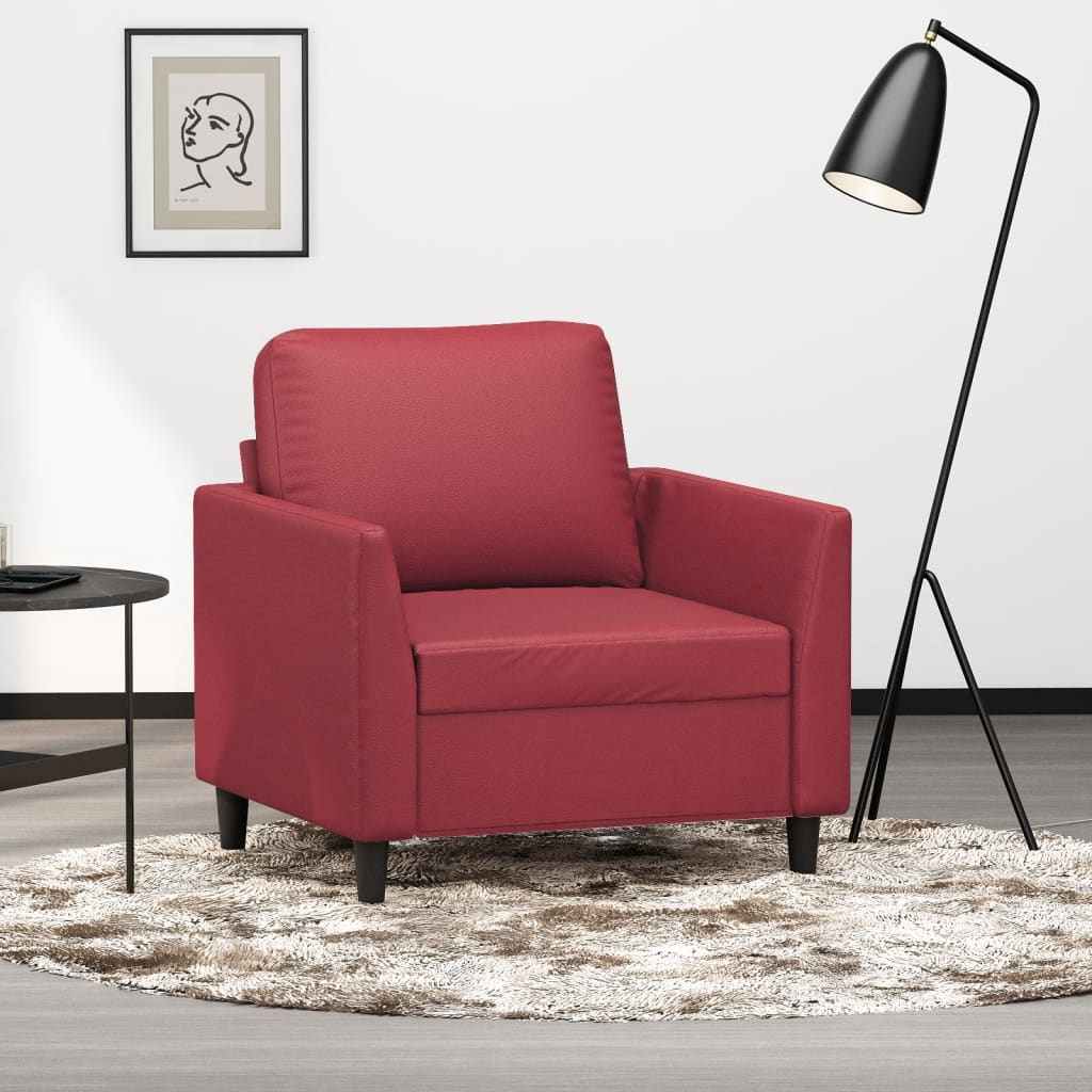 Fauteuil 60 cm cuir artificiel