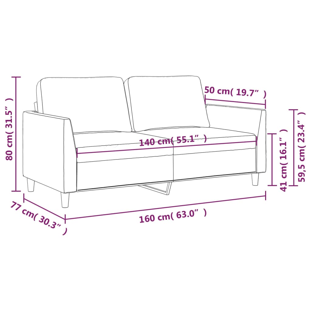 Fauteuil 60 cm cuir artificiel