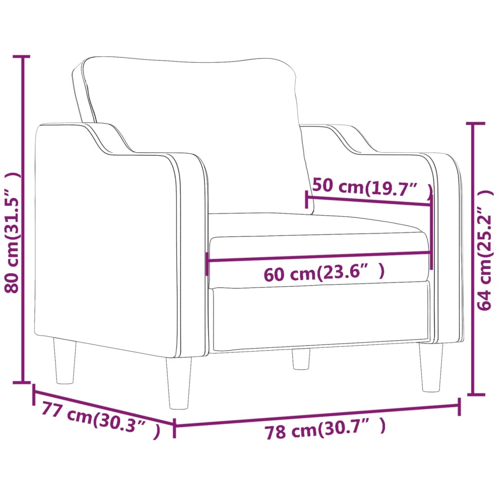 Driezitsbank 180 cm stof crèmekleurig