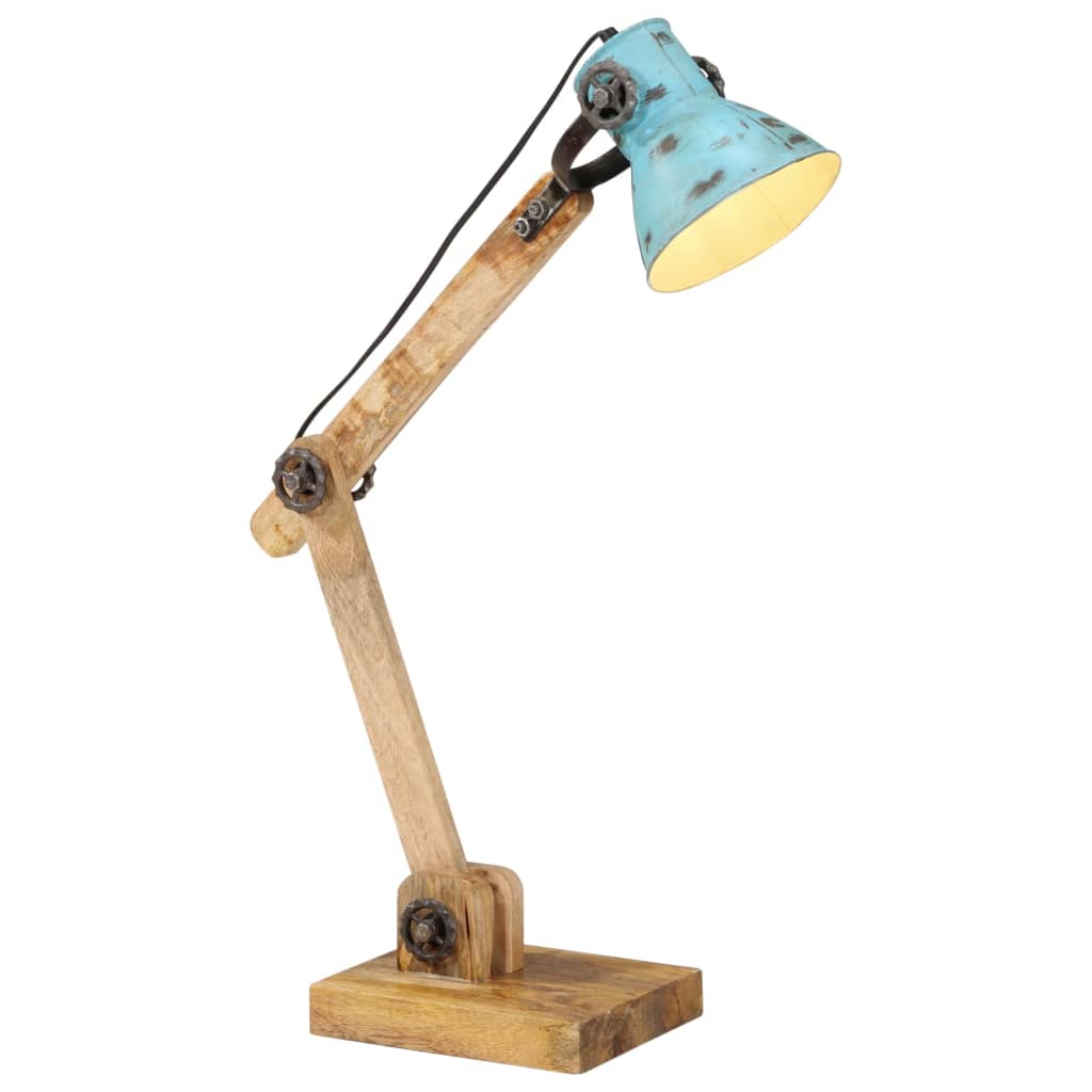 Lampe de bureau 25 W E27 23x18x96 cm bleu patiné