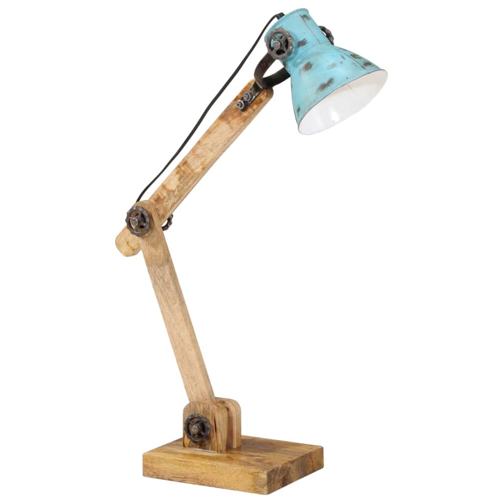 Lampe de bureau 25 W E27 23x18x96 cm bleu patiné