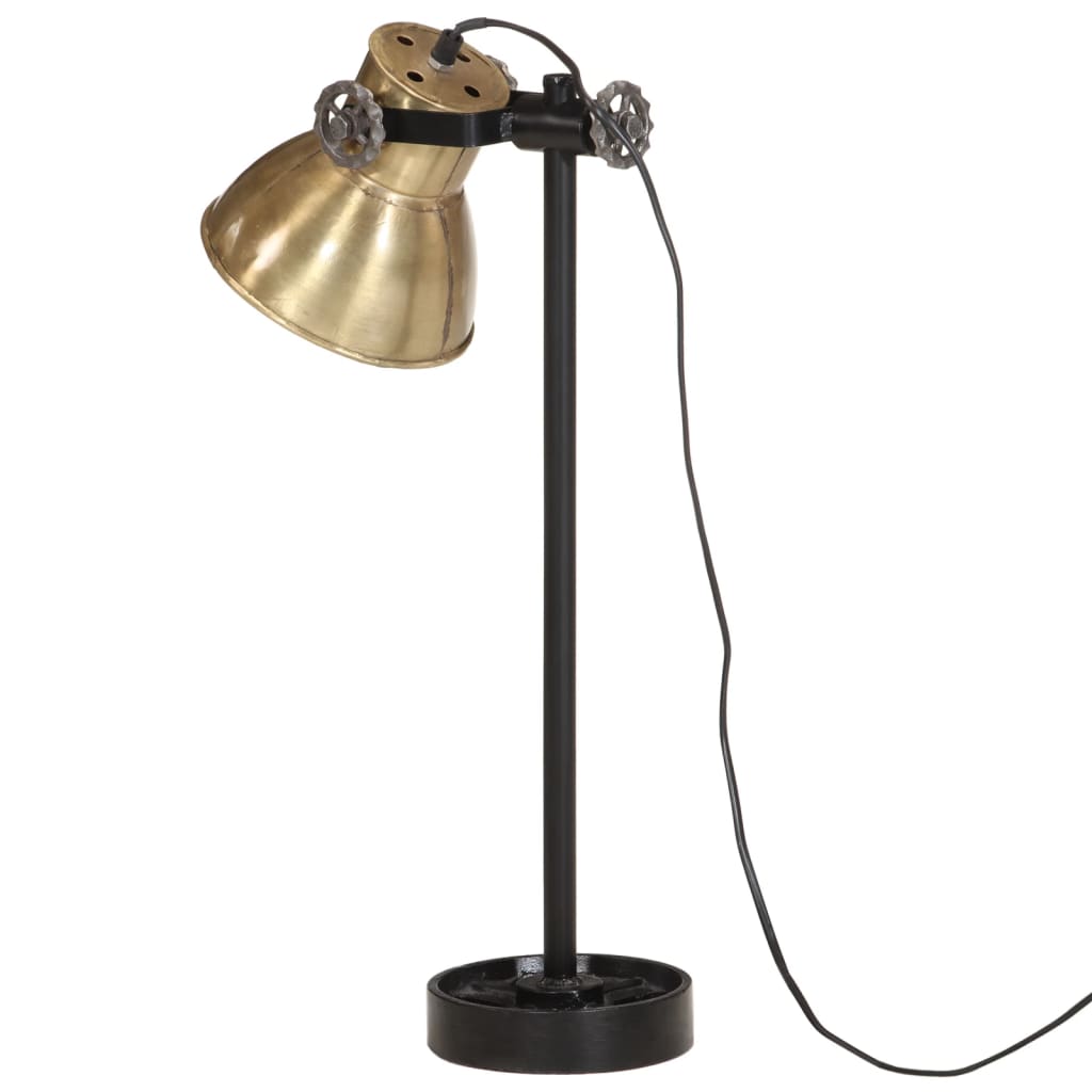 Bureaulamp 25 W E27 15x15x55 cm vintage zilverkleurig