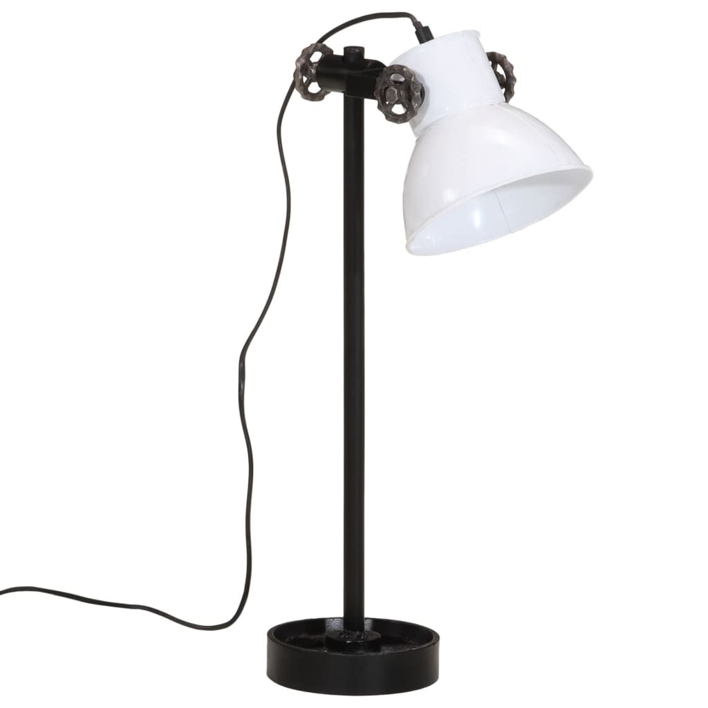 Bureaulamp 25 W E27 15x15x55 cm vintage zilverkleurig