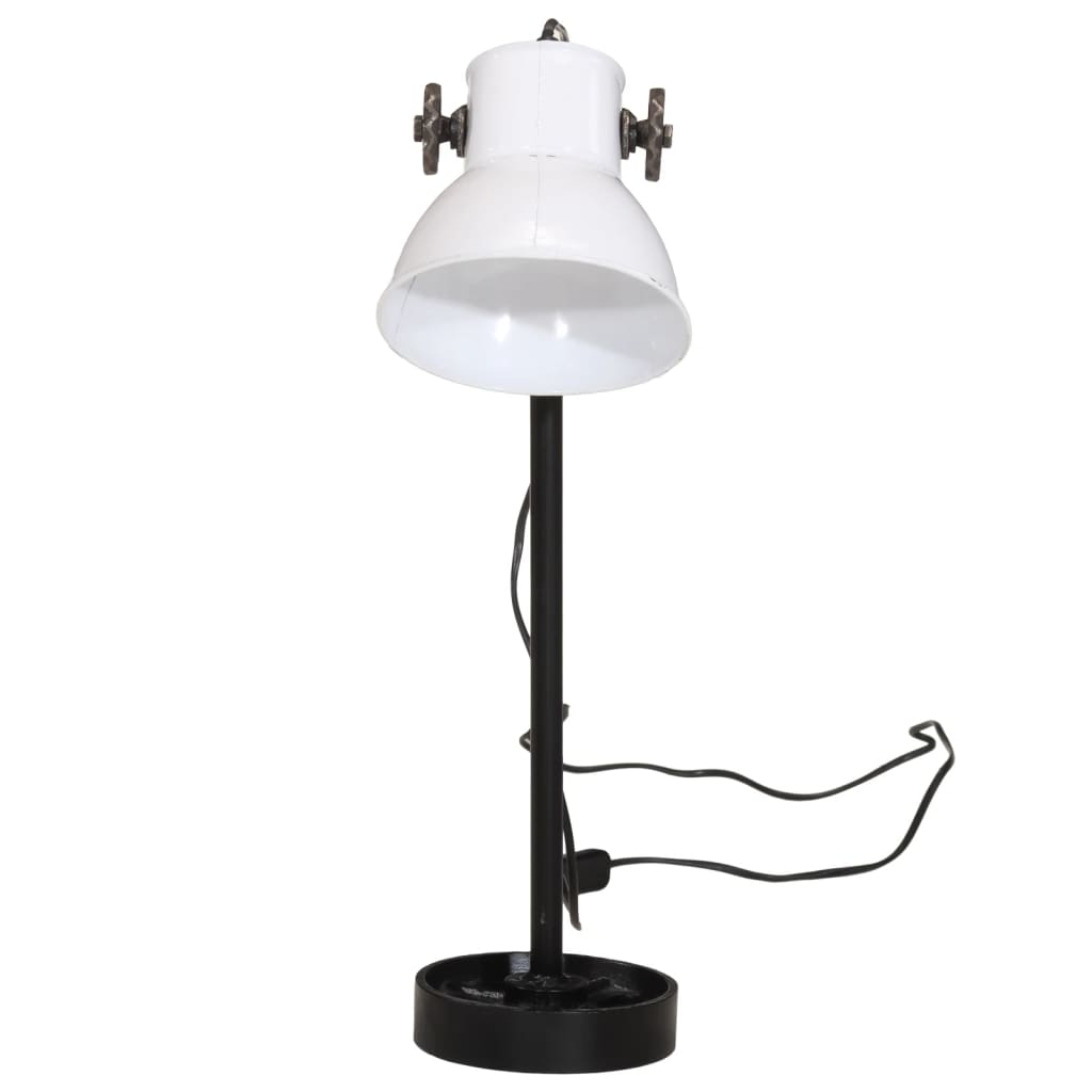 Bureaulamp 25 W E27 15x15x55 cm vintage zilverkleurig