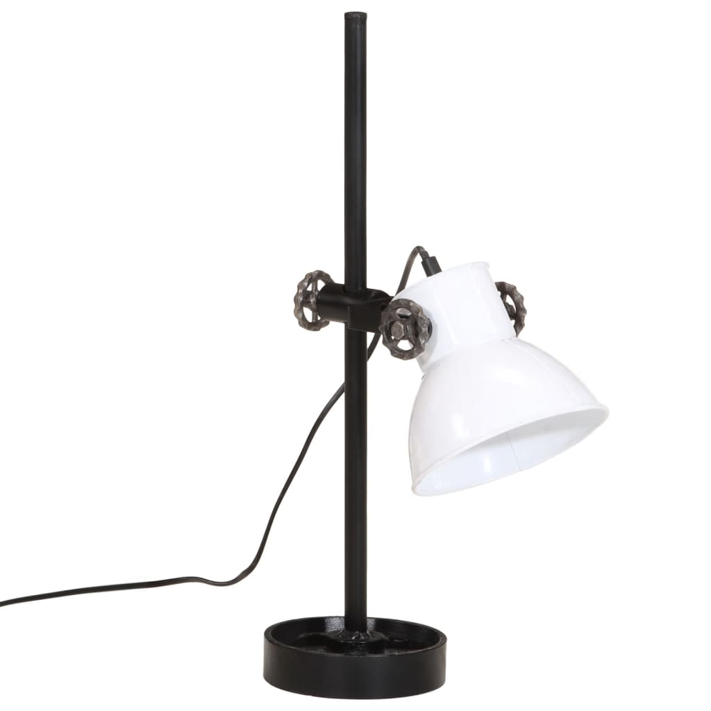 Bureaulamp 25 W E27 15x15x55 cm vintage zilverkleurig