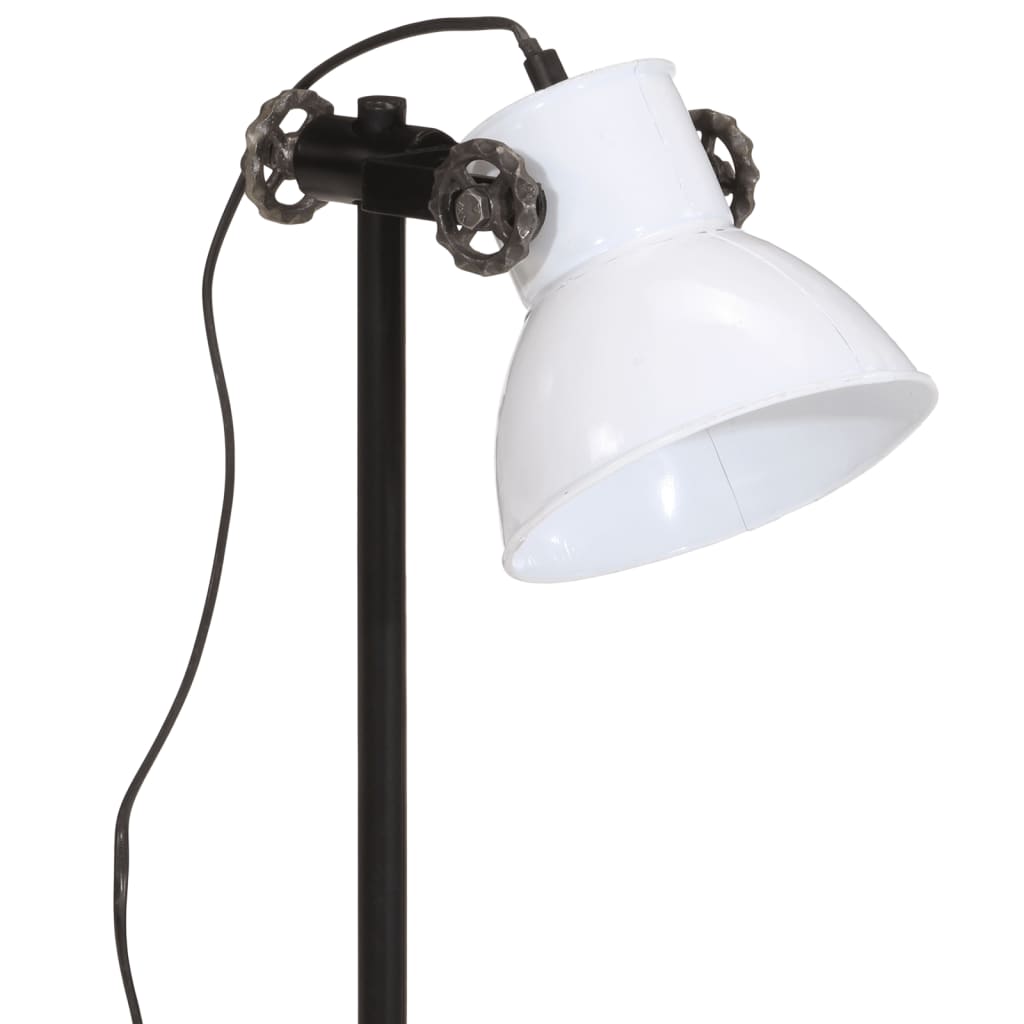 Bureaulamp 25 W E27 15x15x55 cm vintage zilverkleurig