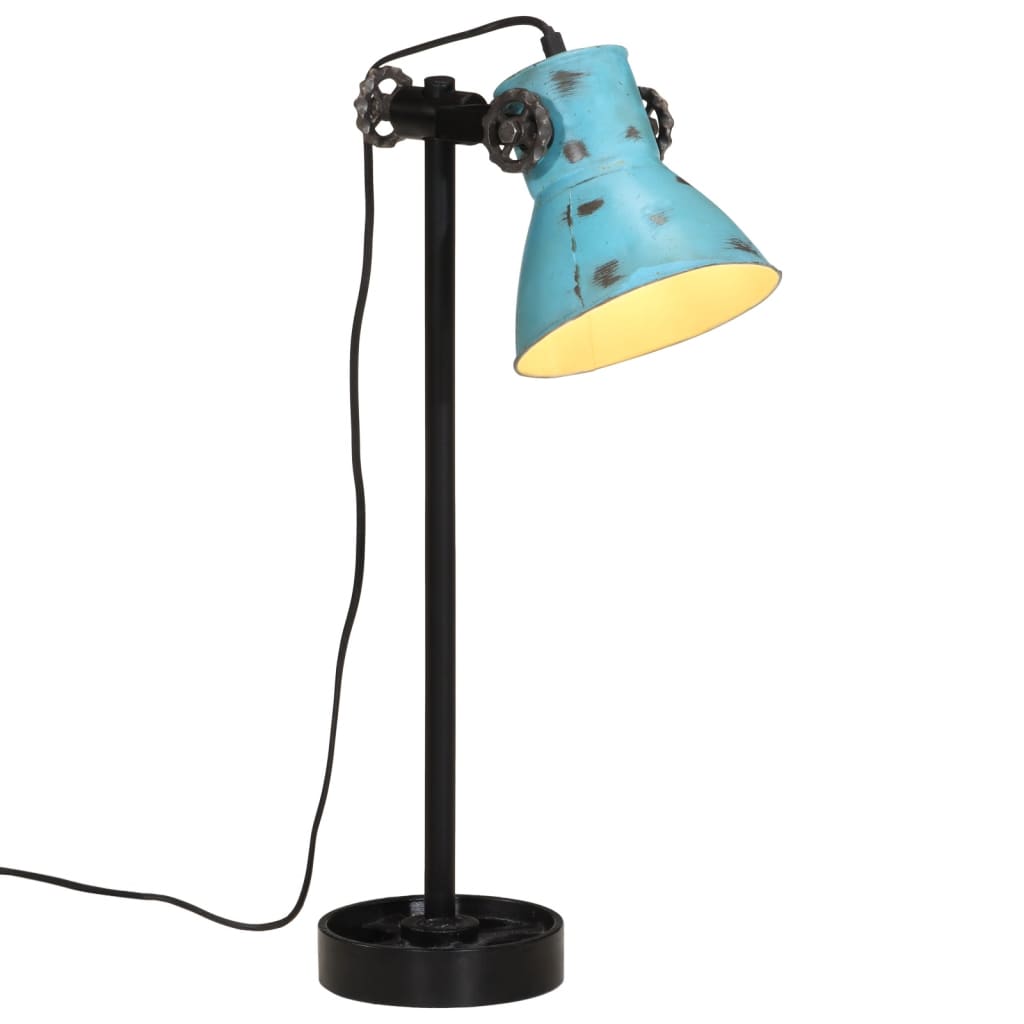 Bureaulamp 25 W E27 15x15x55 cm vintage zilverkleurig