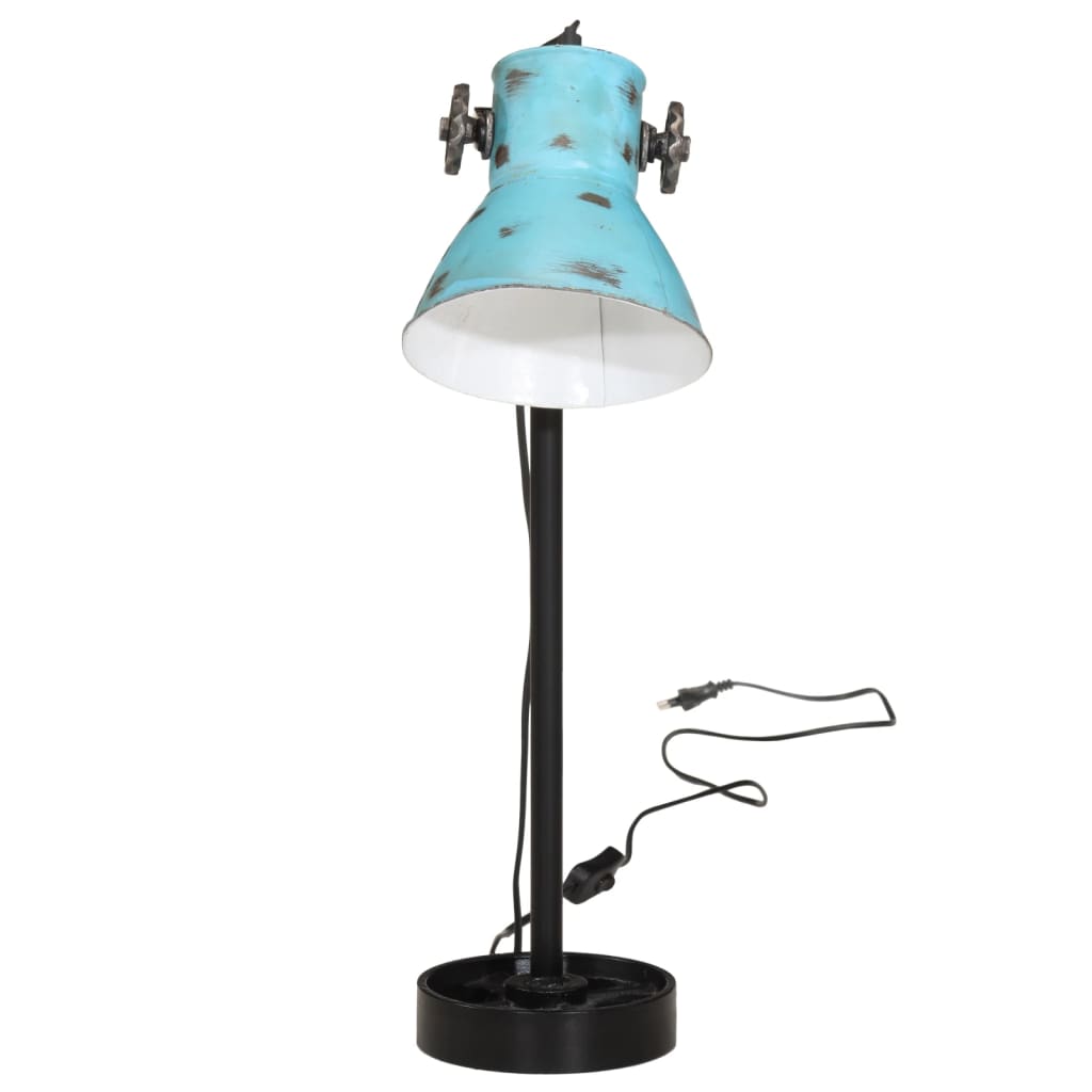 Bureaulamp 25 W E27 15x15x55 cm vintage zilverkleurig