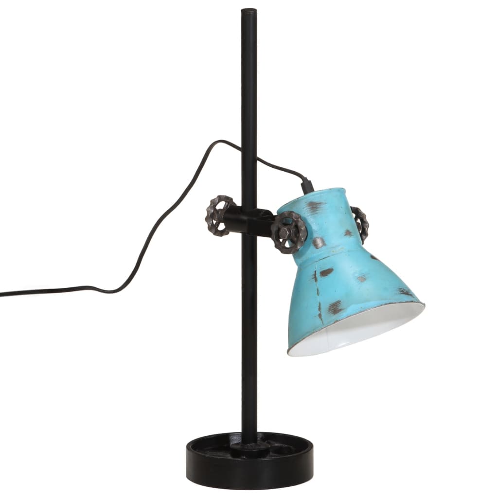 Bureaulamp 25 W E27 15x15x55 cm vintage zilverkleurig