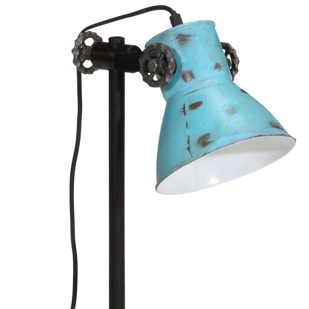 Bureaulamp 25 W E27 15x15x55 cm vintage zilverkleurig