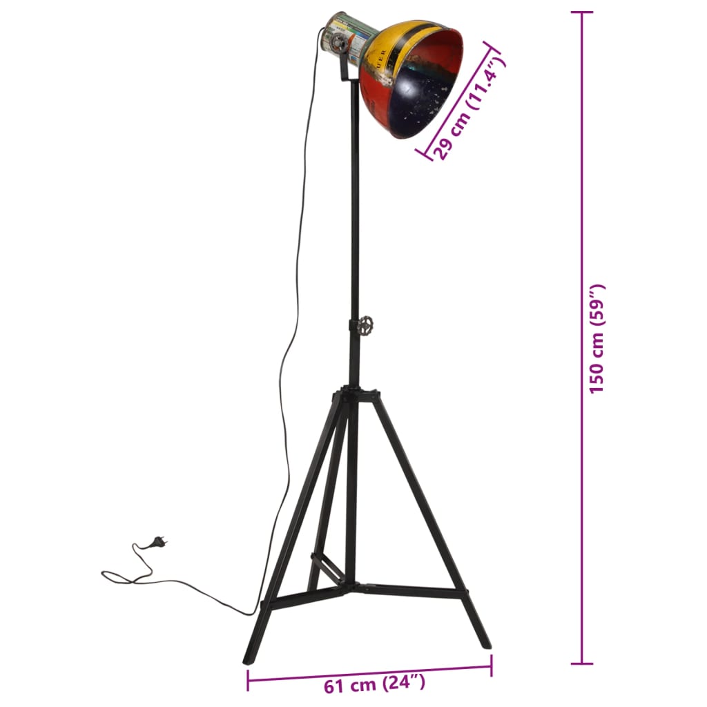 Vloerlamp 25 W E27 61x61x90/150 cm