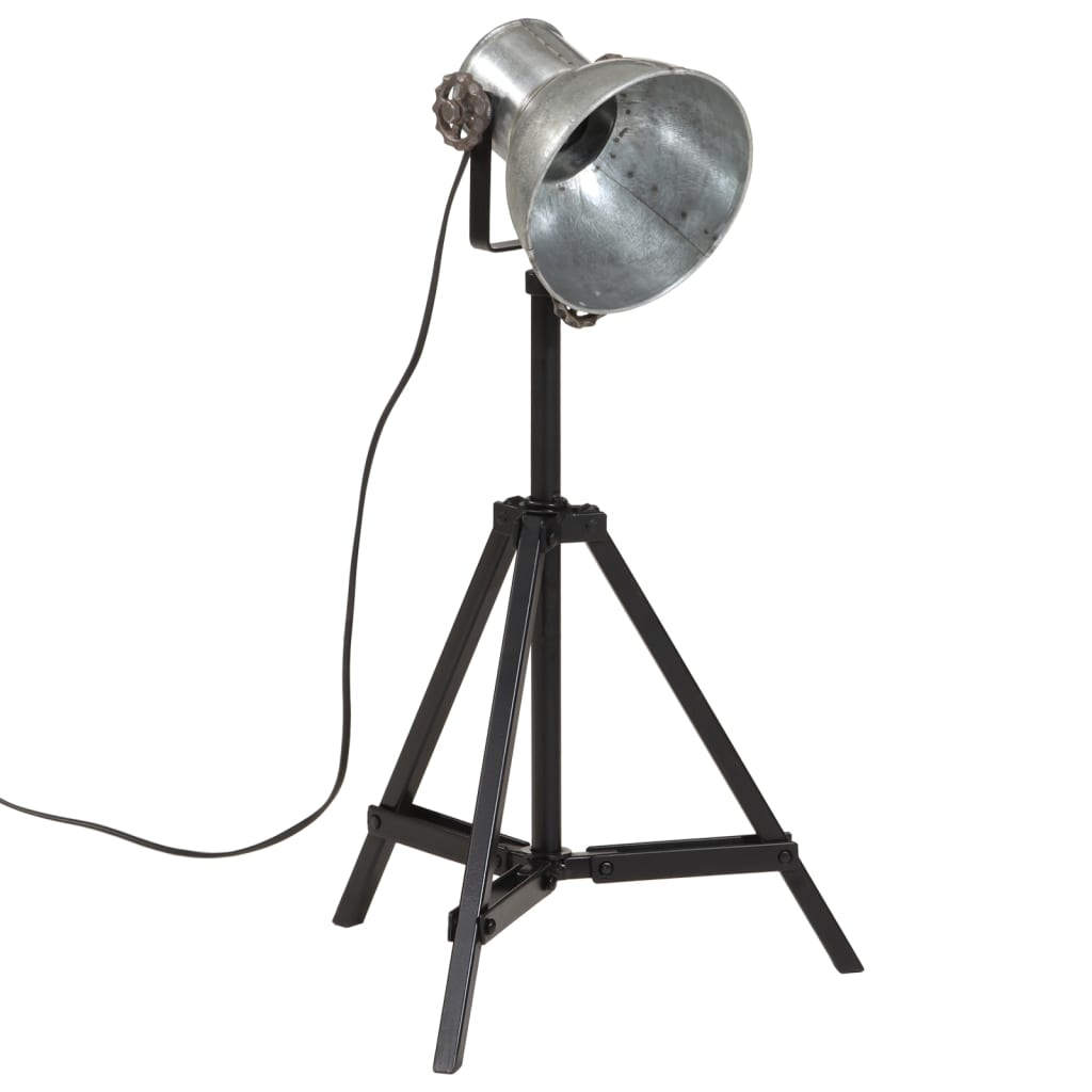 Vloerlamp 25 W E27 35x35x65/95 cm vintage zilverkleurig