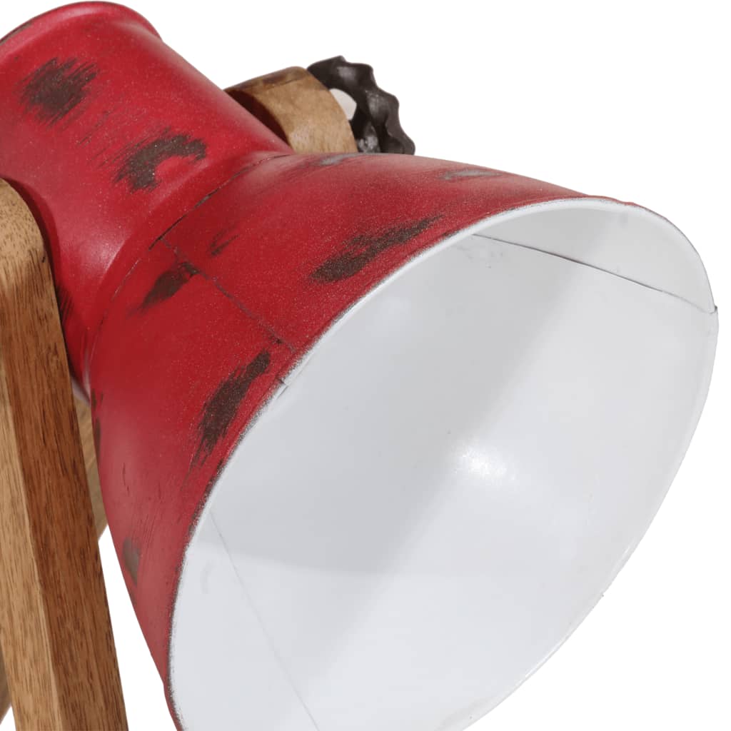 Lampe de bureau 25 W E27 30x17x40 cm rouge patiné