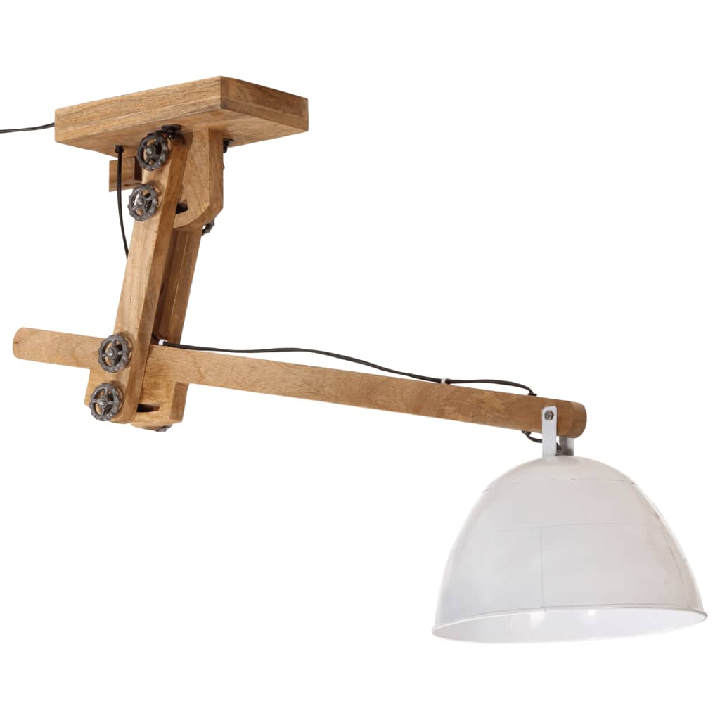 Plafondlamp 25 W E27 105x30x65-108 cm vintage zilverkleurig