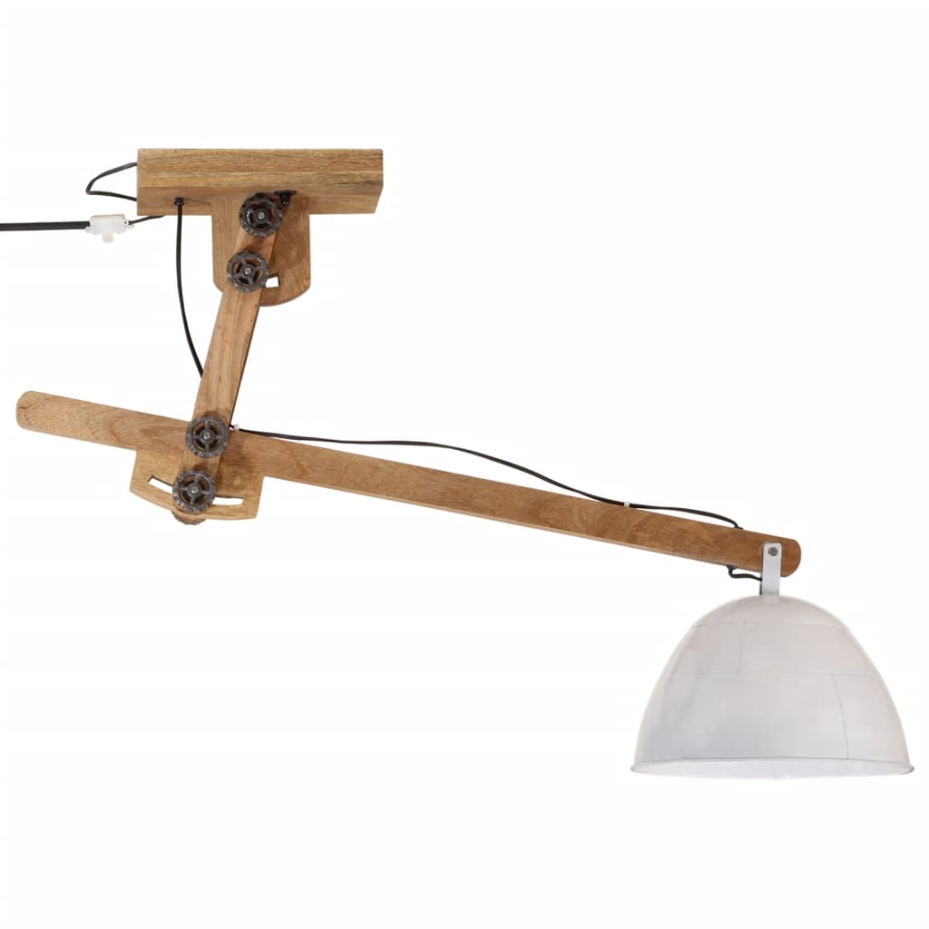 Plafondlamp 25 W E27 105x30x65-108 cm vintage zilverkleurig