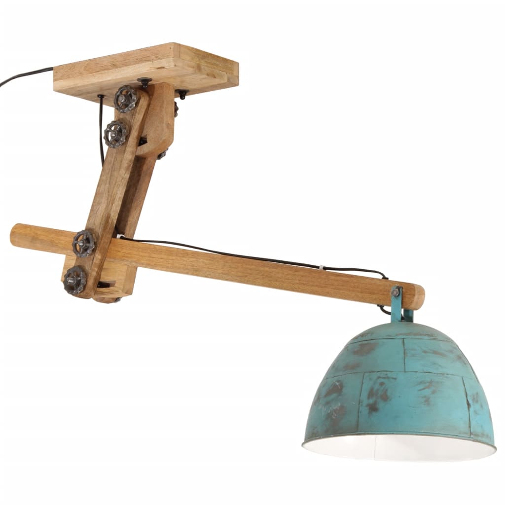 Plafondlamp 25 W E27 105x30x65-108 cm vintage zilverkleurig