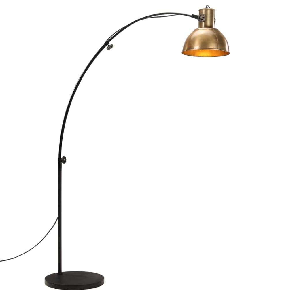 Lampadaire 25 W E27 150 cm couleur laiton antique